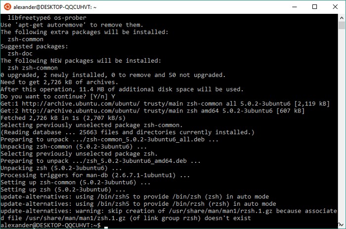 विंडोज 10 में zsh और Oh My Zsh कैसे इंस्टॉल करें