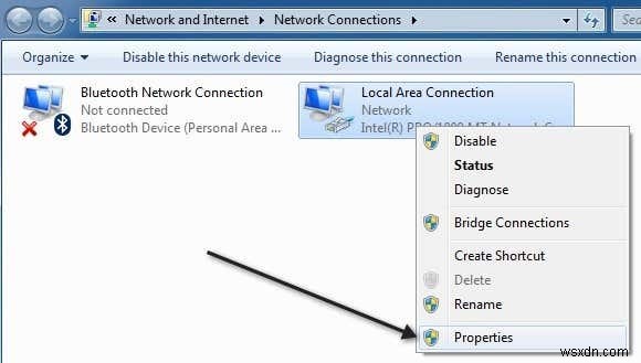 Windows 7 को वायरलेस के बजाय वायर्ड कनेक्शन उपयोग करने के लिए बाध्य करें