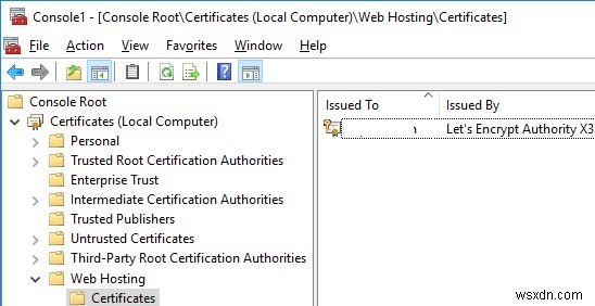 IIS वेब सर्वर / RDS पर फ्री Let s Encrypt TLS/SSL सर्टिफिकेट इंस्टॉल करना