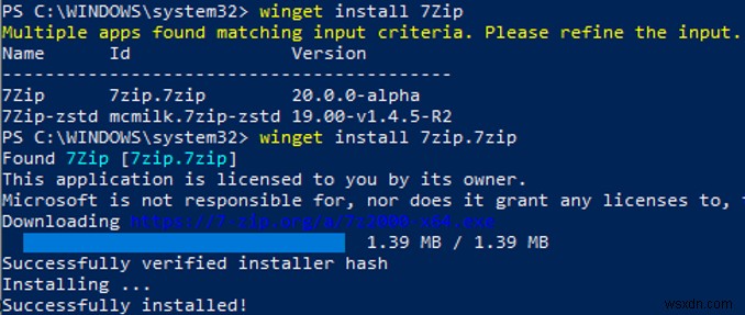 Windows 10 और 11 पर WinGet पैकेज मैनेजर का उपयोग करना