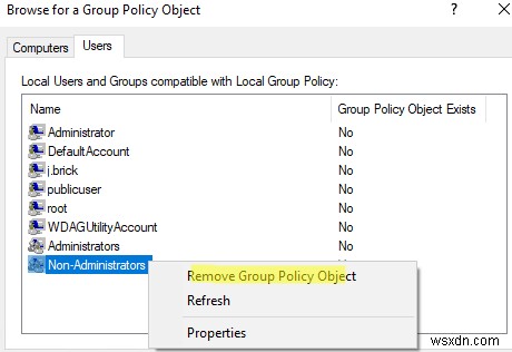 MLGPO का उपयोग करके लोकल Group Policy को नॉन-एडमिन या सिंगल यूज़र पर लागू करें