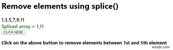 जावास्क्रिप्ट में splice() मेथड का उपयोग करके एलिमेंट्स कैसे हटाएं?