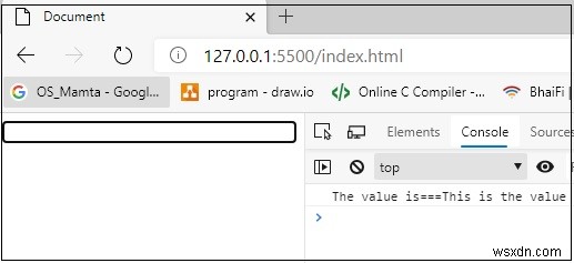 जावास्क्रिप्ट में div से मान प्राप्त करने पर undefined आना?