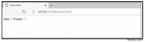 JavaScript में सरणी का उपयोग करके रेडियो बटन डायनामिकली बनाना
