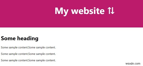CSS से हेडर को स्टाइल कैसे करें?
