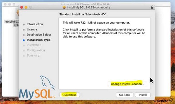 macOS पर MySQL इंस्टॉल करना