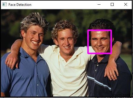 OpenCV में C++ का उपयोग करके सबसे बड़े चेहरे का पता लगाएं