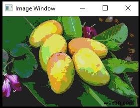 OpenCV में इटरेटर विधि का उपयोग करके रंग कम कैसे करें