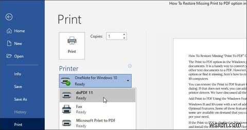 Windows 11/10 में गायब Print to PDF सुविधा को कैसे ठीक करें