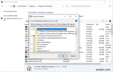 विंडोज 10 पर .NET फ्रेमवर्क संस्करण 3.5 कैसे इंस्टॉल करें