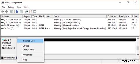 Windows 10 में SSD कैसे इनिशियलाइज़ करें