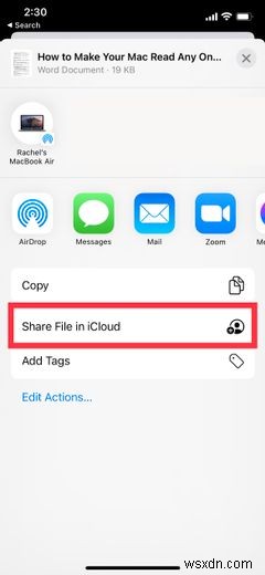 iCloud से फाइलें और फोल्डर कैसे शेयर करें