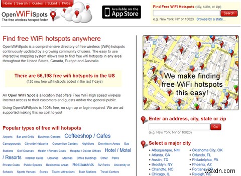 आपके पास मुफ्त Wi-Fi हॉटस्पॉट कैसे खोजें