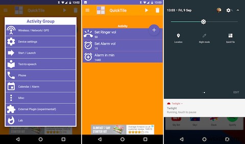 Nougat के क्विक सेटिंग्स पैनल को कस्टमाइज़ करने के लिए 8 बेस्ट ऐप्स