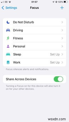 iOS 15 में विभिन्न फोकस मोड को शेड्यूल और ऑटोमेट कैसे करें