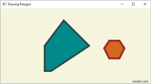 जावाएफएक्स का उपयोग करके Polygon कैसे बनाएं
