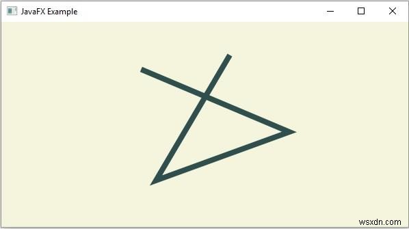 JavaFX में पथ तत्व रेखा (Line) कैसे बनाएं?