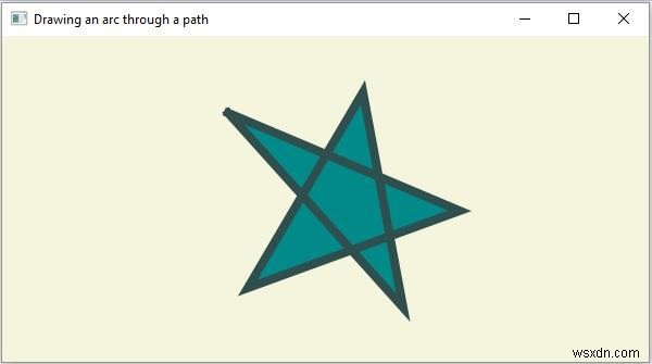 JavaFX में विभिन्न पथ तत्व (Path Elements) क्या हैं?