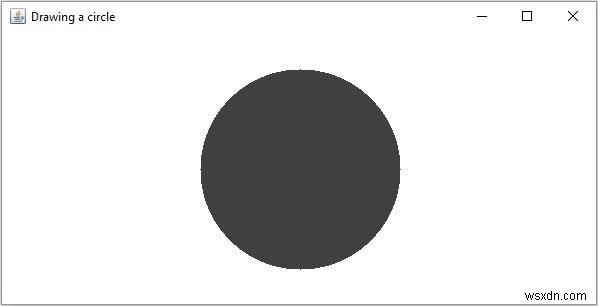 Java का उपयोग करके OpenCV में भरा हुआ वृत्त कैसे बनाएं?