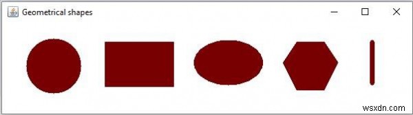 OpenCV Java लाइब्रेरी का उपयोग करके छवि पर ज्यामितीय आकार कैसे बनाएं?