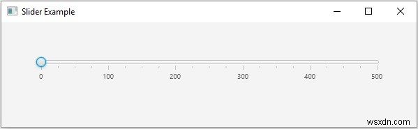 JavaFX स्लाइडर कैसे बनाएं?