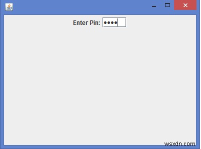 जावा में JPasswordField के अंदर अंकों की संख्या को कैसे प्रतिबंधित करें?