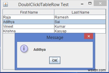 Java में JTable रो के डबल-क्लिक इवेंट्स कैसे डिटेक्ट करें?