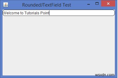 Java में गोलाकार JTextField कैसे इम्प्लीमेंट करें?