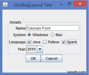 Java में GridBagConstraints क्लास का महत्व क्या है?