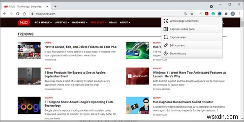 Chrome और Firefox में फुल-पेज स्क्रीनशॉट कैसे लें