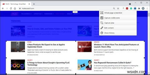 Chrome और Firefox में फुल-पेज स्क्रीनशॉट कैसे लें