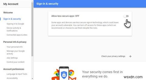 जब Google थर्ड-पार्टी ऐप्स में साइन-इन एक्सेस रोकता है तो क्या करें