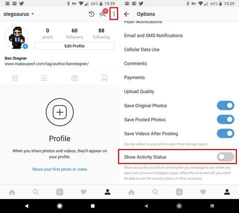 Instagram पर  लास्ट ऑनलाइन  कैसे बंद करें