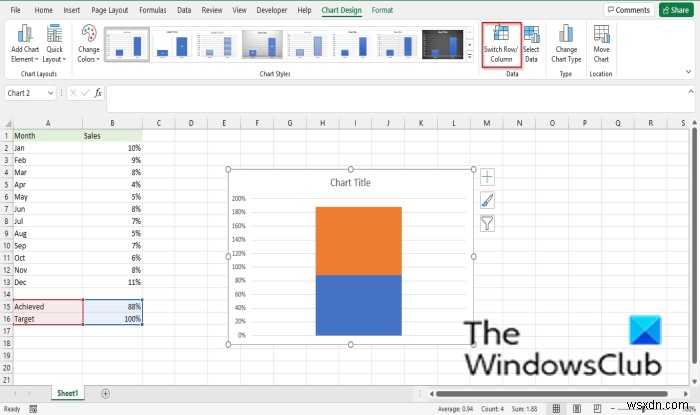Excel में थर्मामीटर चार्ट कैसे बनाएं