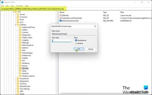 Outlook में Office दस्तावेज़ अटैचमेंट Protected View में खुलते हैं