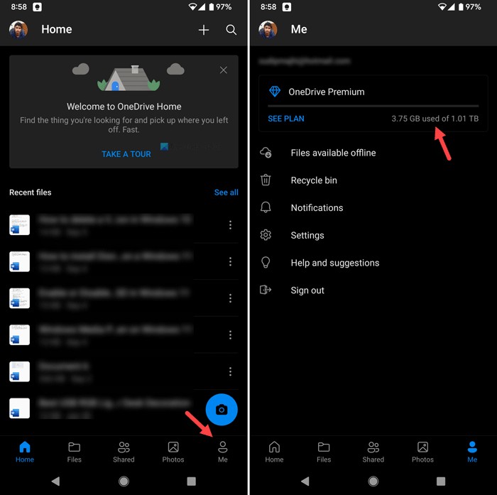 Android पर OneDrive Camera Upload काम न करना; इसे कैसे सक्षम या चालू करें?