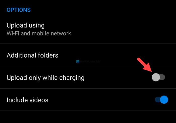Android पर OneDrive Camera Upload काम न करना; इसे कैसे सक्षम या चालू करें?