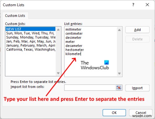 Excel में Custom List कैसे बनाएं