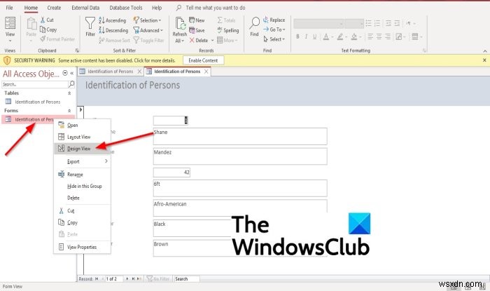 Microsoft Access फॉर्म में छवियां कैसे जोड़ें