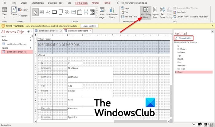 Microsoft Access फॉर्म में छवियां कैसे जोड़ें
