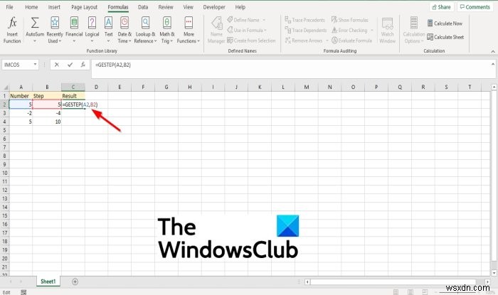 Microsoft Excel में GSTEP फ़ंक्शन का उपयोग कैसे करें
