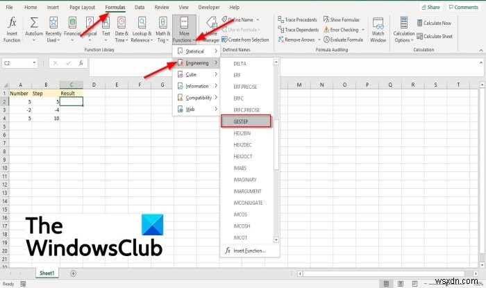 Microsoft Excel में GSTEP फ़ंक्शन का उपयोग कैसे करें