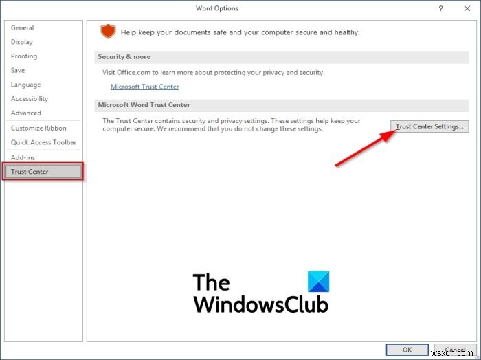 Word experienced an error trying to open the file त्रुटि ठीक करें