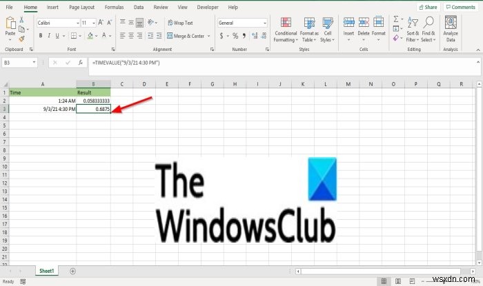 Microsoft Excel में TIMEVALUE फ़ंक्शन का उपयोग कैसे करें
