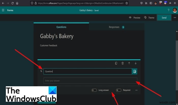 Microsoft Forms में अपने फॉर्म में प्रश्न कैसे जोड़ें
