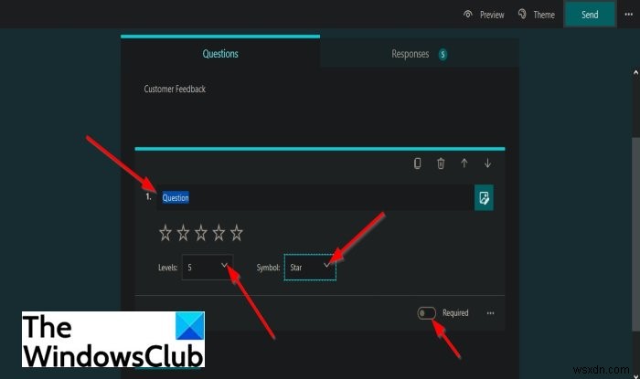 Microsoft Forms में अपने फॉर्म में प्रश्न कैसे जोड़ें