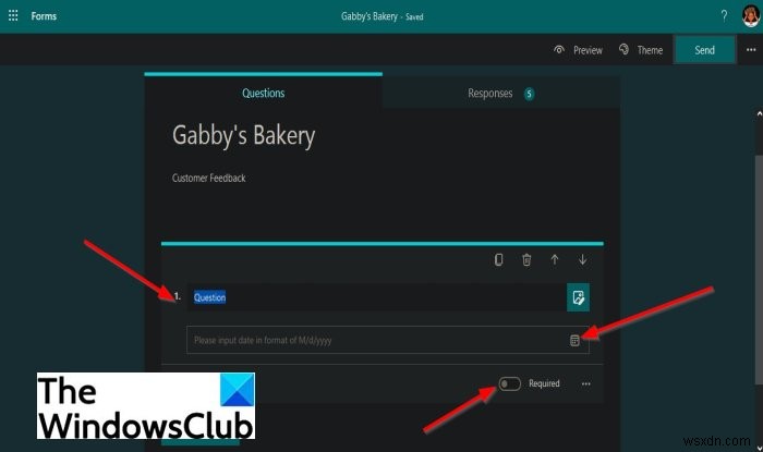 Microsoft Forms में अपने फॉर्म में प्रश्न कैसे जोड़ें