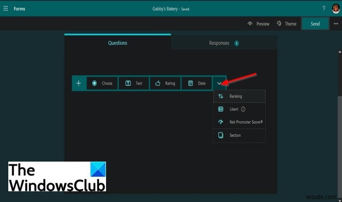 Microsoft Forms में अपने फॉर्म में प्रश्न कैसे जोड़ें