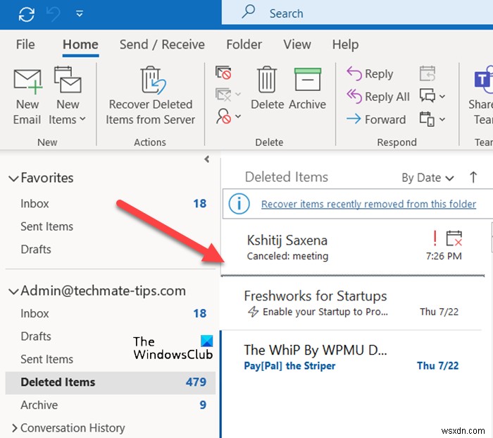 Outlook में पहले अस्वीकार की गई मीटिंग आमंत्रण को कैसे स्वीकार करें