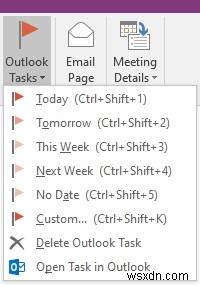 OneNote में Outlook टास्क कैसे बनाएं